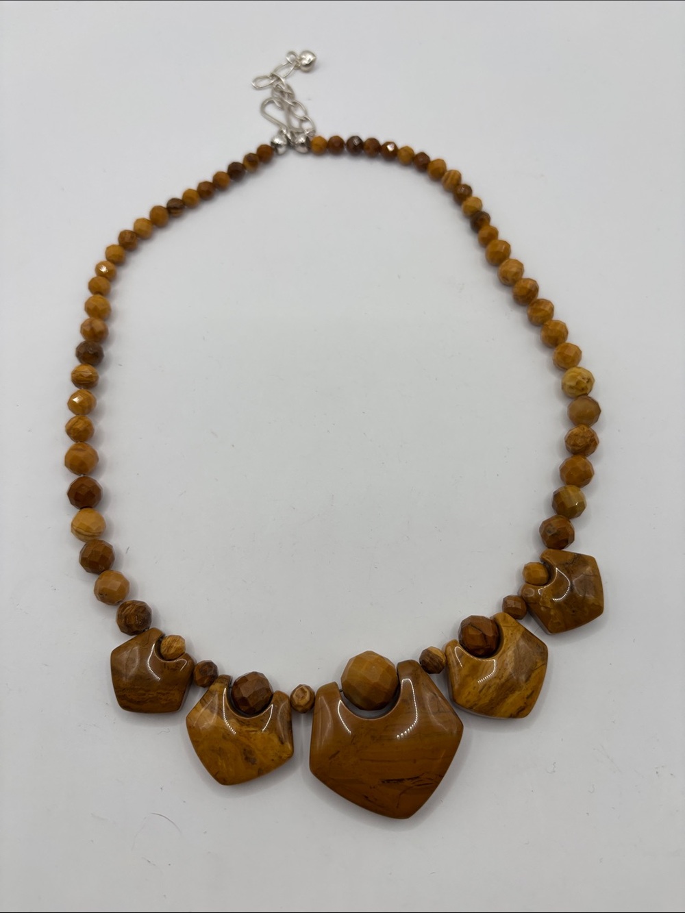 Jay King DTR Picture Jasper 18-21” Statement Necklace Adjustable Hook Clasp